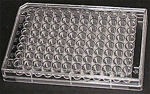 Sterile Case of 100 Individual Pack 0.33cm2 Cell Growth Area Celltreat 229196 96 Well Tissue Culture Plate with Lid
