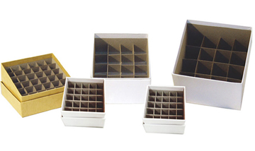 Cardboard Storage Boxes with Dividers